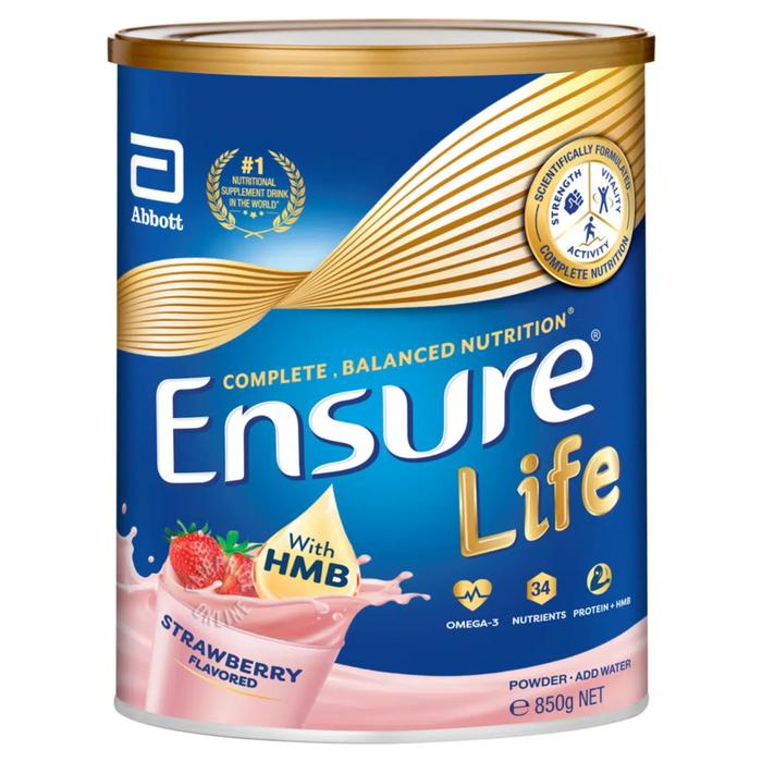 Gambar Ensure Life Strawberry 850 Gr Kaleng Spain Hand Carry Singapore - DEC 24 dari Little Avant_NEW undefined Tokopedia