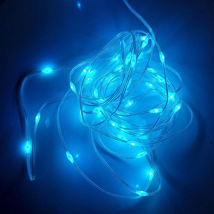 Gambar Lampu Hias LED Fairy Light 24V 5 Meter 50 Led Indoor Outdoor - Biru Muda dari Jogjaled12original undefined Tokopedia