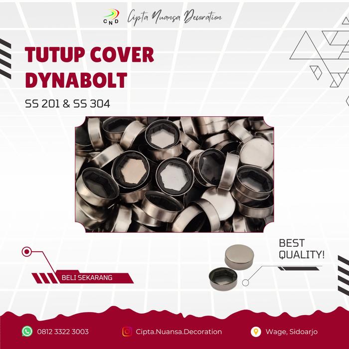 Jual Tutup dynabolt tiang railing tangga stainless SS 304 - Kab ...