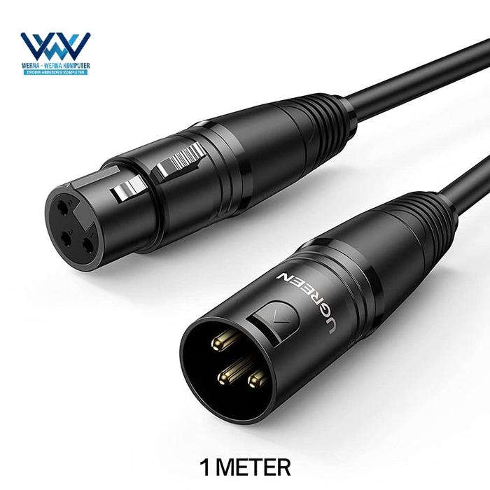 Gambar UGREEN XLR Kabel Microphone Audio Male to Female ORIGINAL - 1 METER dari Werna-Werna Komputer undefined Tokopedia