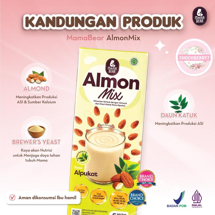 Gambar 1 Box Almon Mix Asi Booster Mama Bear AlmonMix MamaBear Pelancar Asi - Alpukat dari OJ Home undefined Tokopedia