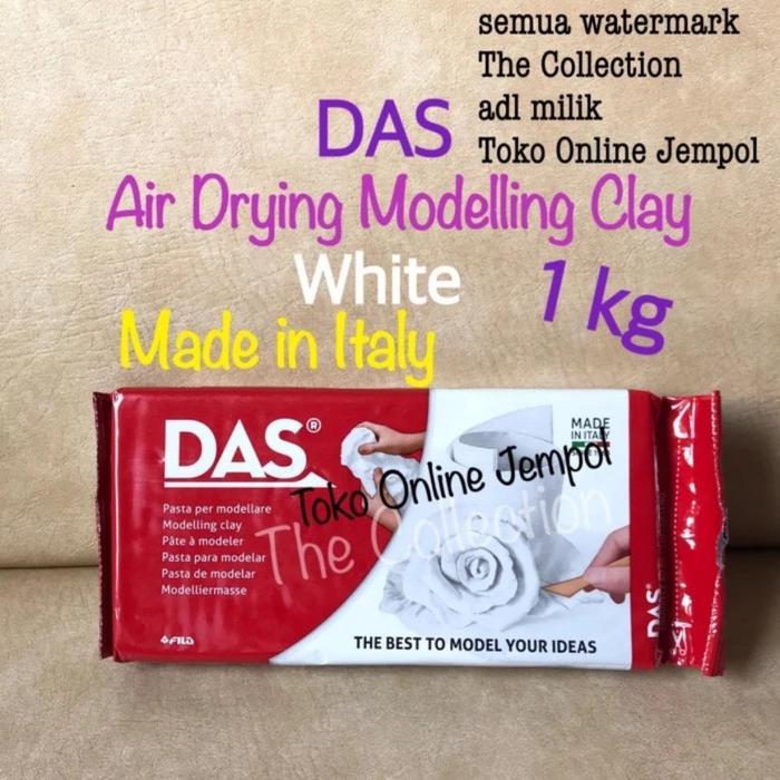 Gambar Tanah Liat DAS 1kg Putih DAS Fila Modelling Air Drying Clay F387500 white 1000 g ATK0674DS dari Toko Online Jempol undefined Tokopedia