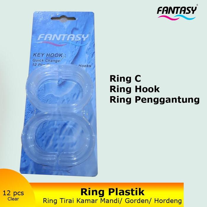 Gambar Fantasy Ring Gorden / Ring Curtain / Ring Penggantung Tirai - 12 Pcs - Bening dari Bas Storeku undefined Tokopedia