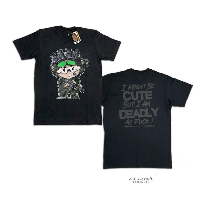 Gambar Operator's Locker X ATD " CUTE BUT DEADLY " Tees - CAG DEVGRU MARSOC - Hitam, S dari Operator's Locker undefined Tokopedia