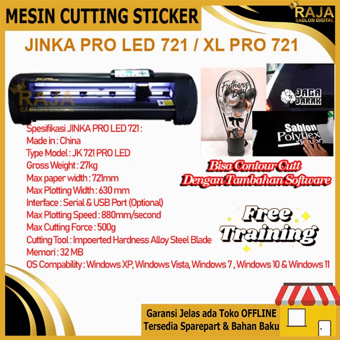 Gambar Mesin Cutting Sticker Jinka 721 Pro Led | Pro AC ( Auto Contour cut ) ukuran 60 cm - 721 Pro LED dari Raja Sablon Digital undefined Tokopedia