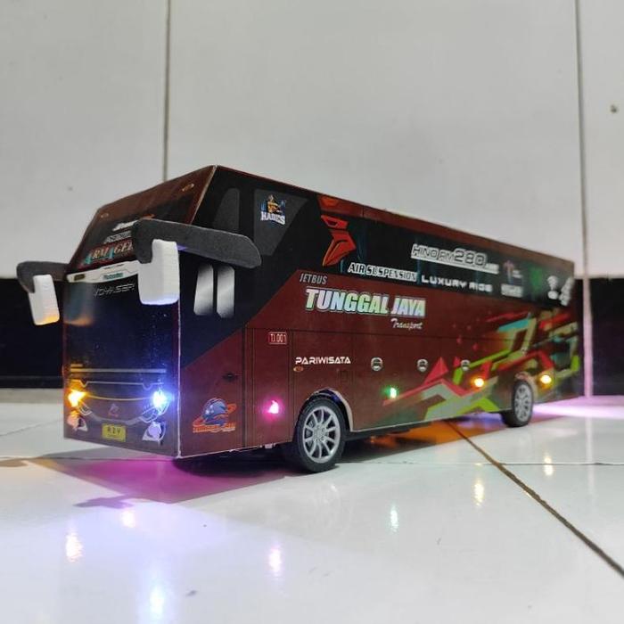 Gambar Mainan Miniatur Bus Telolet Basuri Tunggal Jaya Remot Control full - ARMAGEDDON, Full lampu dari Sumber Tekno INDO undefined Tokopedia