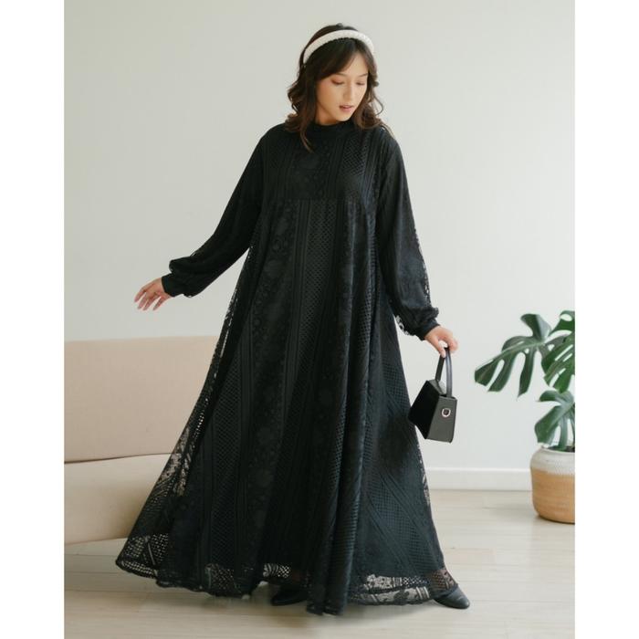 Gambar ORLINA MAXI DRESS MYRUBYLICIOUS - BLACK dari MYRUBYLICIOUS COLLECTIONS undefined Tokopedia