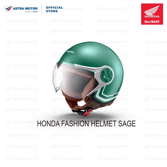 Gambar HONDA FASHION HELMET HONDA STYLO 87100FSBLKL 87100FSSAGL 87100FSBEIL - Hijau Sage, M dari Astra-Motor undefined Tokopedia