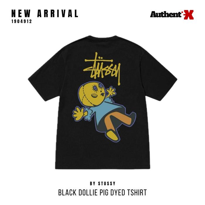 Promo STUSSY DOLLIE PIG DYED TEE - BLACK | KAOS STUSSY - M