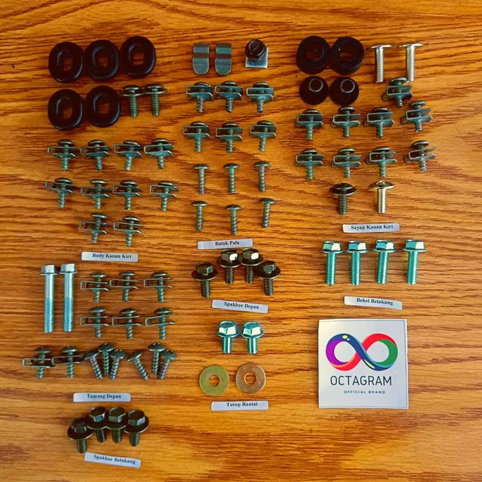 Gambar Gratis Ongkir/ Baut Jupiter Mx 135 Old Full Set/ Full Body Jupiter Mx - Paket Lengkap dari OCTAGRAM BAUT undefined Tokopedia