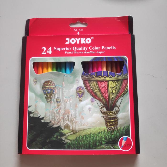 Gambar Pensil Warna Pendek Joyko Isi 24 ATK Alat Tulis Sekolah anak Mewarnai - 12Joyko Panjang dari yaYes Collection undefined 5 Tokopedia