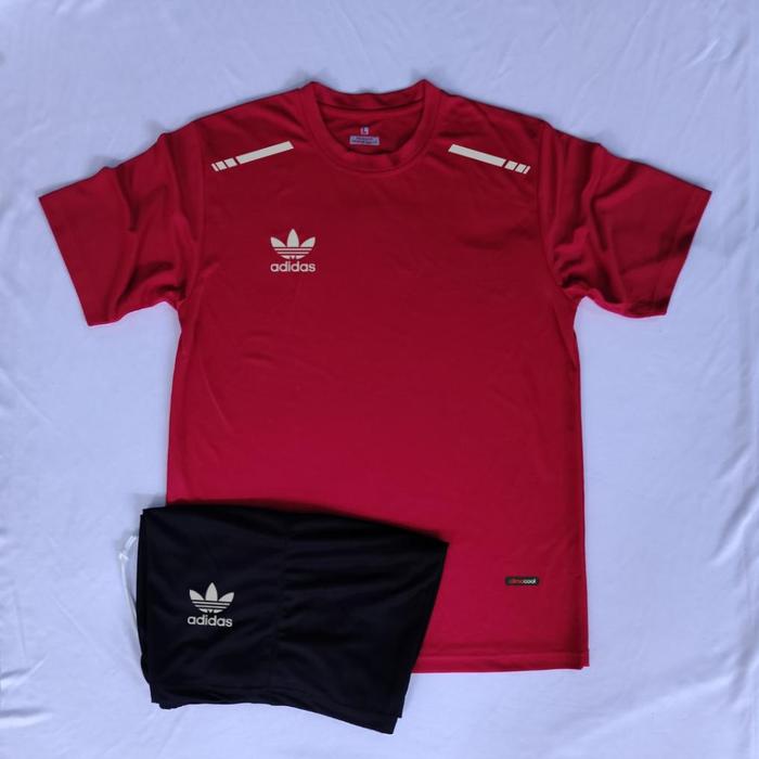 Gambar DISKON PROMO Baju Setelan Team Club Futsal Kaos Setelan Olahraga - MERAH-LOGO-ABU, M dari Charlotte Clark Collect undefined Tokopedia