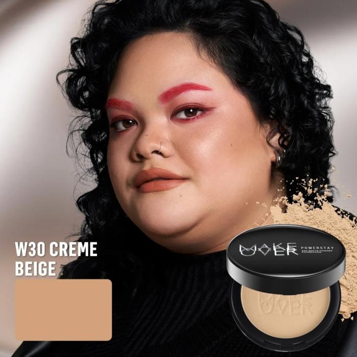 Gambar MAKE OVER POWERSTAY MATTE POWDER FOUNDATION MAKEOVER BEDAK PADAT - W30 CREME BEIGE dari makeoveridn undefined Tokopedia