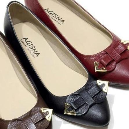 Gambar Sepatu wanita flat formal Terbaru pita 100% Kulit Sapi Asli Garut - Hitam, 36 dari MDM Leather undefined Tokopedia