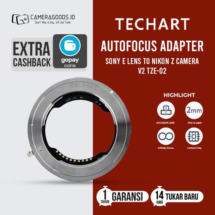 Techart Pro Autofocus Adapter Sony E Lens To Nikon Z Camera V2 Tze-02