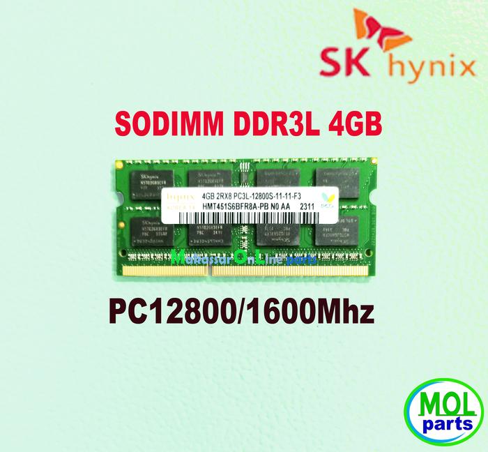 Gambar RAM laptop Hynix DDR3L 4GB PC12800 1600Mhz SODIMM dari MOLPARTS undefined Tokopedia