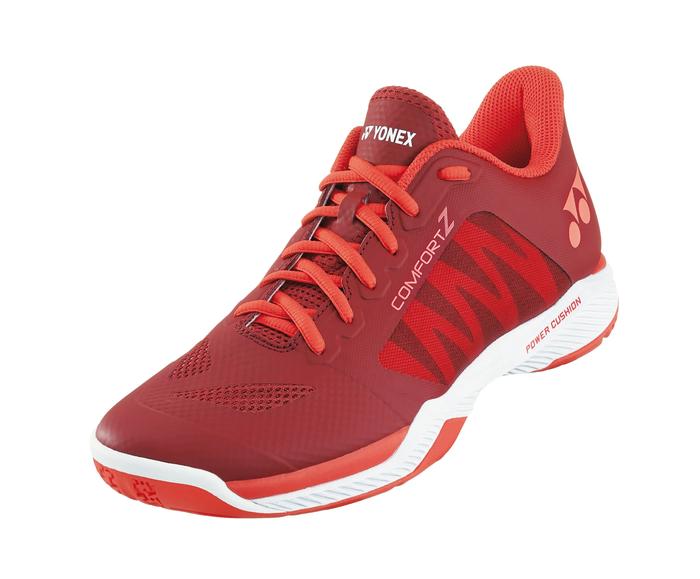 Sepatu Badminton YONEX POWER CUSHION COMFORT Z3 MEN SHBCFZ3MEX ORI DARK  RED, 41 (26,5 cm)