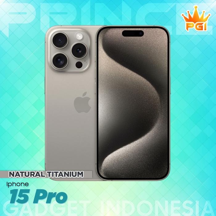 Gambar Apple Iphone 15 Pro 128GB Garansi Resmi IBOX / GDN - Natural dari Prince Gadget Indonesia undefined Tokopedia