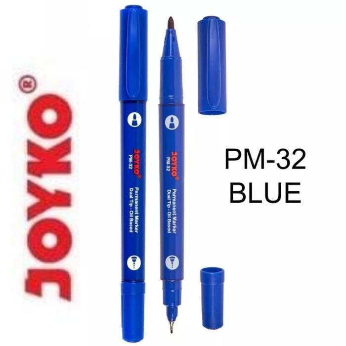 Gambar Spidol Permanent 2in1 Dual Tip Waterproof Spidol PCB OHP Spidol Kerja - Biru dari Jogja Outdoor undefined Tokopedia