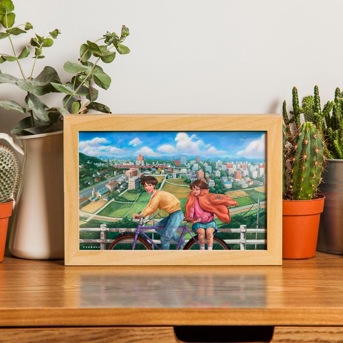 Gambar Ghibli Whisper of the Heart: Hang On Tight / Prints A5/ Poster A3 - Print A5 dari rendwhy undefined Tokopedia