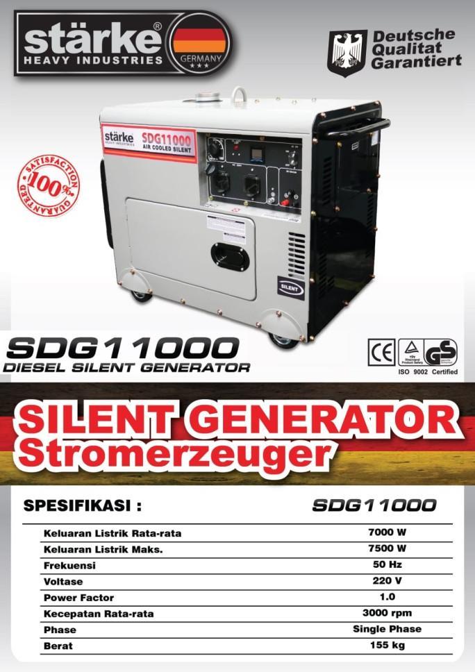 Gambar Genset Silent STARKE SDG11000 7500Watt Power Generator Diesel Solar dari SAKURA EMAS undefined Tokopedia