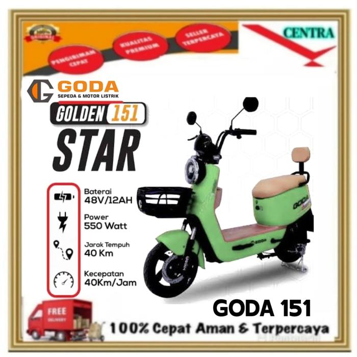 Gambar Sepeda Listrik GODA 151 STAR 48V 12AH 48V/12AH Selis Garansi Resmi dari CENTRA ELECTRONIc undefined Tokopedia