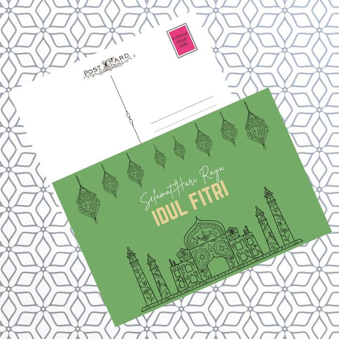 Gambar MC- Kartu pos kartupos Idul Fitri Lebaran Eid Postcard - A dari freesia 99 undefined Tokopedia