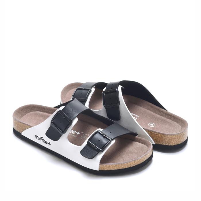 Gambar Sandal MyFeet 2Colors-F2 Series 1 - F2 WHITE BLACK, 41 dari MyFeet Official Shop Kota Administrasi Jakarta Barat Tokopedia