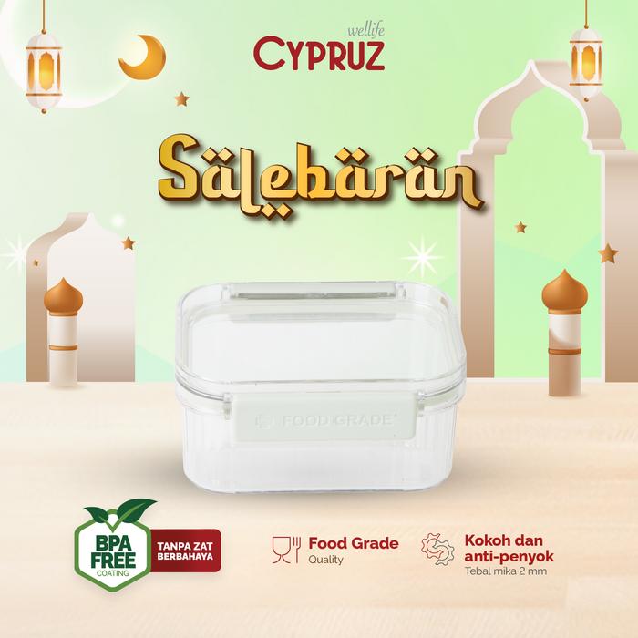 Gambar Cypruz Food Container Tempat Penyimpanan Makanan Sereal Kedap Udara - 460 ML dari Cypruz Kitchenware undefined Tokopedia