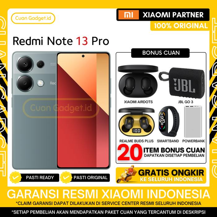 Gambar XIAOMI REDMI NOTE 13 PRO 4G 8/256 REDMI NOTE13 PRO 8/256 GARANSI RESMI - BLACK, TANPA BONUS dari Cuan Gadget.id undefined Tokopedia