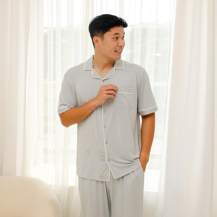 Gambar Jio Men TENCEL MicroModal Piyama Laki-Laki Set - ICE BLUE, MEN S dari Cielyn Official undefined Tokopedia
