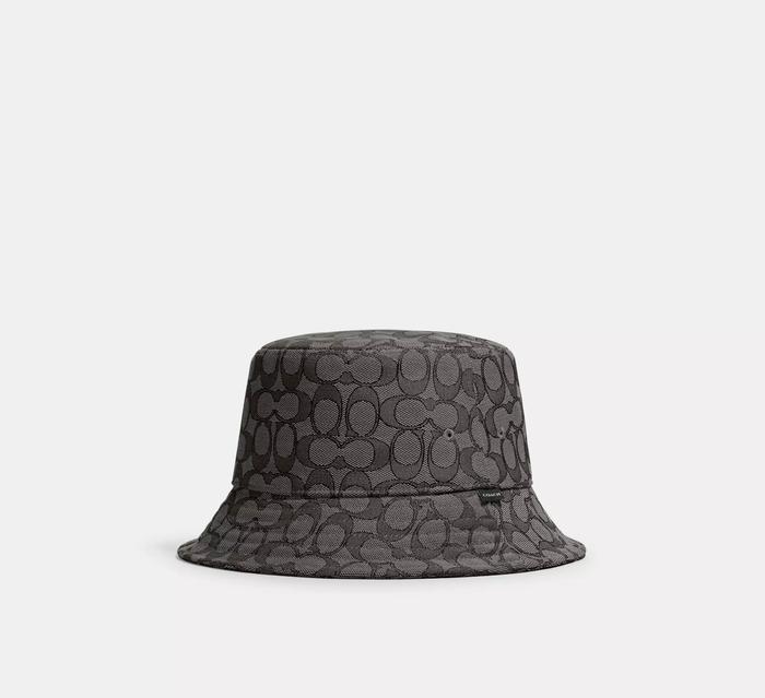 Gambar Topi wanita dan pria signature canvas bucket Ch401 - charcoal, XS/S dari Neaka Store undefined Tokopedia