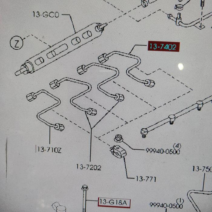 Jual Pipa Injector Ford Ranger 2.5 / 3.0 TDCi eceran - Pipa no 4 ...