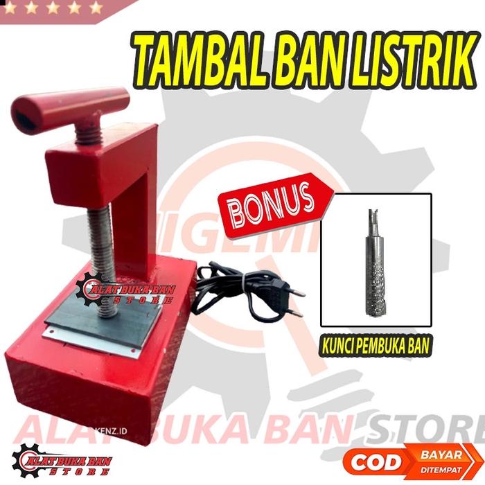 Gambar Tambal ban listrik | Alat tambal ban elektrik otomatis Sepeda motor - +pentil  dari GJT PRESS undefined Tokopedia
