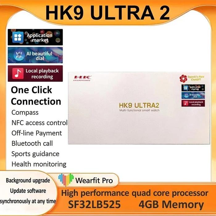 Gambar HK9 Ultra 2 Watch Titanum ChatGPT Smart Watch dari IWO OFFICIAL undefined Tokopedia