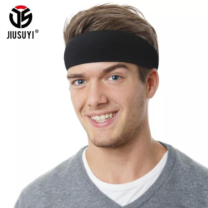 Gambar HEADBAND BANDANA BANDO TALI KEPALA OLAHRAGA SPORT PRIA WANITA - Hitam dari Bro&SisStore undefined Tokopedia