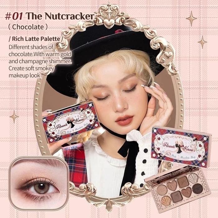 Gambar Flower Knows Chocolate Wonder-Shop Eight-Color Eyeshadow Palette Girl READY STOCK - 01 dari QSB - QUEEN SABELLA BEAUTY undefined Tokopedia