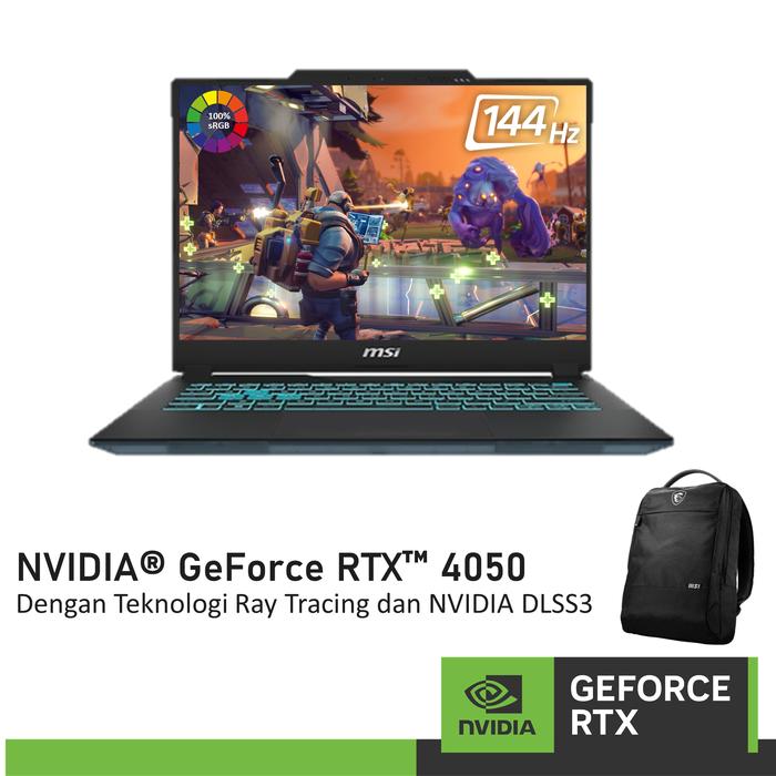 Gambar MSI Cyborg 14 GeForce RTX 4050 - I5 13420H 16GB 512SSD A12VE - RAM 8GB, Tanpa Antigores dari NVIDIA GeForce Laptop undefined Tokopedia