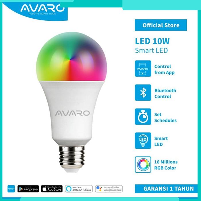Gambar AVARO Smart LED BULB RGB+WW 10W Smart Light BLUETOOTH Garansi Resmi dari Avaro Official Store Bandung undefined Tokopedia
