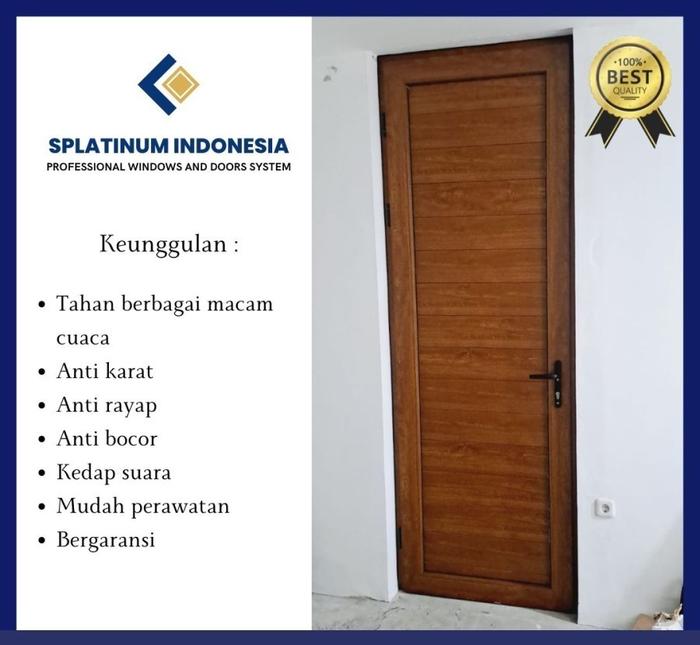 Gambar Pintu Kamar Upvc Ukuran 900 x 2200 - GOLDEN OAK dari Splatinum Indonesia undefined Tokopedia