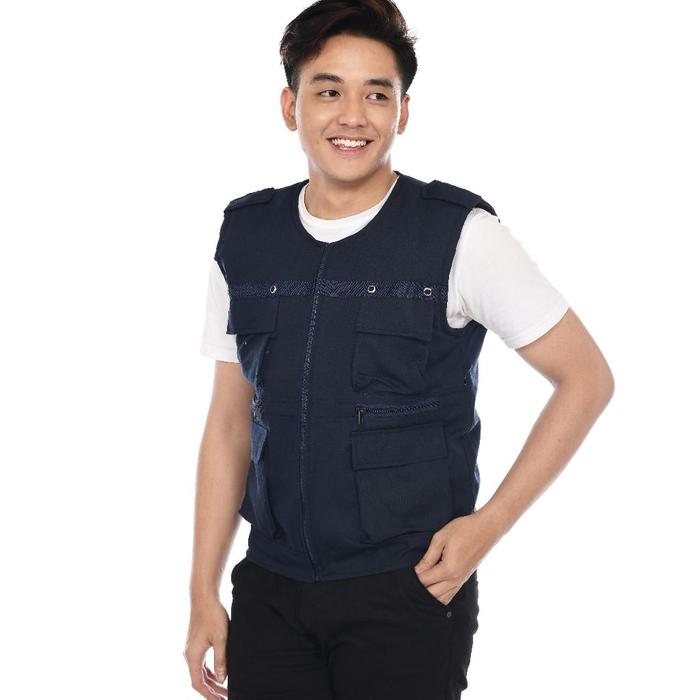 Gambar rompi terbaru/rompi motor/rompi proyek/vest pria dan wanita(real pict) - Hitam, M dari DISTRIBUTOR JAKET1 undefined Tokopedia