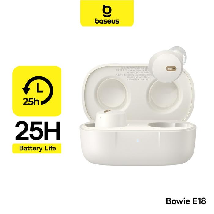 Gambar Baseus Bowie E18 TWS True Wireless Earbuds Headset Bluetooth 5.3 - Putih dari Carbon Official Store undefined Tokopedia
