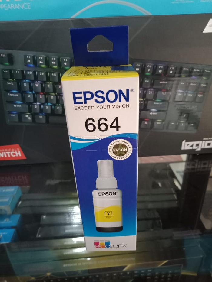 Gambar Tinta Printer 664 Original Epson L100 L110 L200 L120 L 300 L310 L350 - Kuning dari Prologic Computer undefined Tokopedia