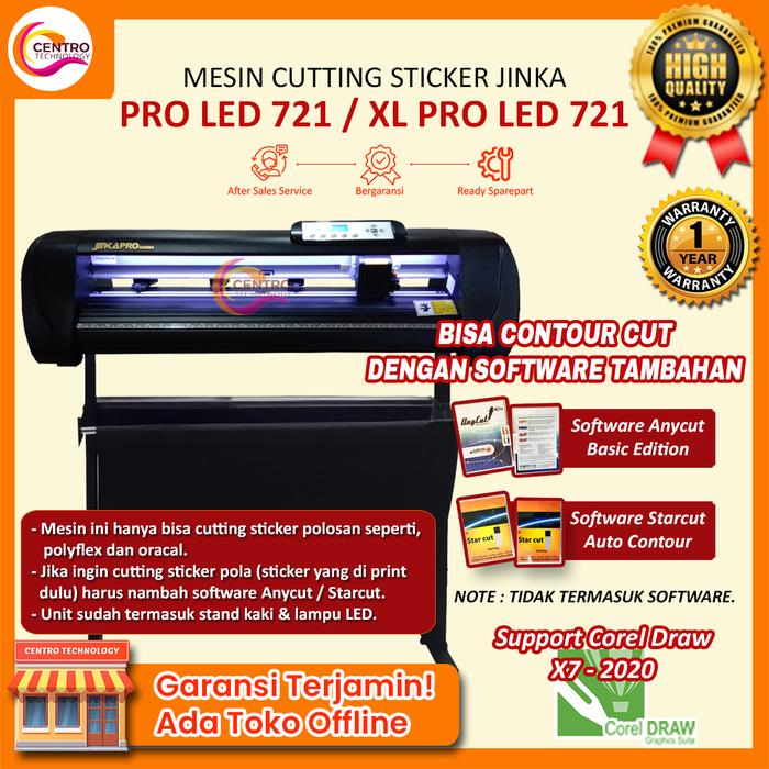 Gambar Mesin Cutting Sticker Jinka PRO / XL PRO 721 LED Software CorelDraw - PRO LED - COREL dari Centro Technology undefined Tokopedia