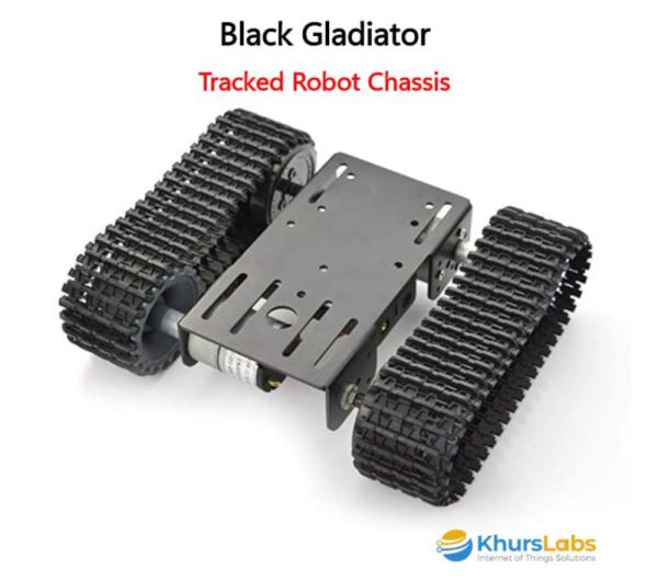 Gambar Black Gladiator - Tracked Robot Chassis DIY Robotics Car Project dari cv cici7 undefined Tokopedia