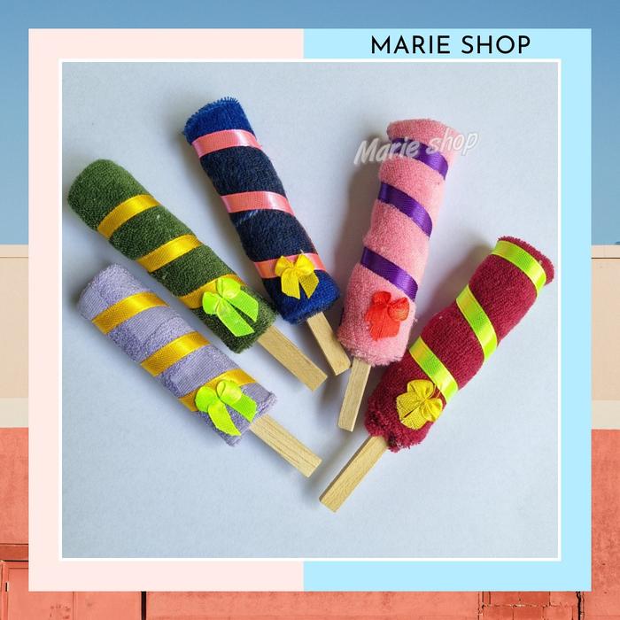 Gambar HANDUK PERMEN LOLIPOP HANDUK LUCU SOUVENIR PERNIKAHAN KAWINAN - HANDUK LOLIPOP dari MARIE OS undefined Tokopedia