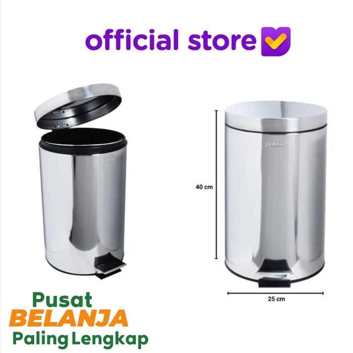 Gambar Tempat Sampah Pedal Soft Close 5 Ltr dari rupa rupa Store. undefined Tokopedia
