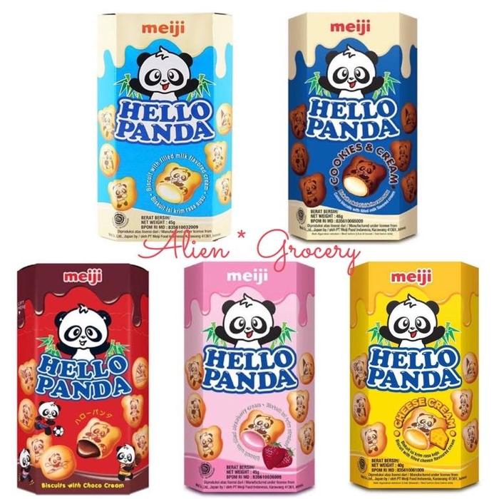 Gambar Ready Stock Hello Panda Meiji Box Vanilla Susu Coklat Keju Strawberry - Keju dari jandighu undefined Tokopedia