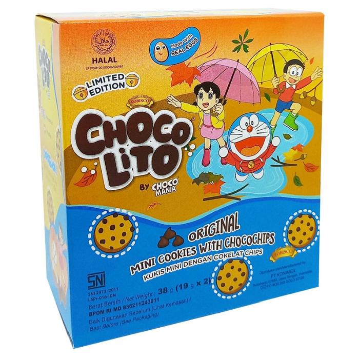 Gambar CHOCOLITO Mini Cookies Chocochips Original 2 x 19 g dari dekkagladys undefined Tokopedia