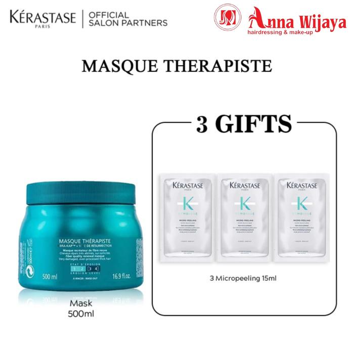 Gambar Kerastase Masque Therapiste 500ml - Masker Rambut Rusak dari ANNA WIJAYA SALON undefined Tokopedia
